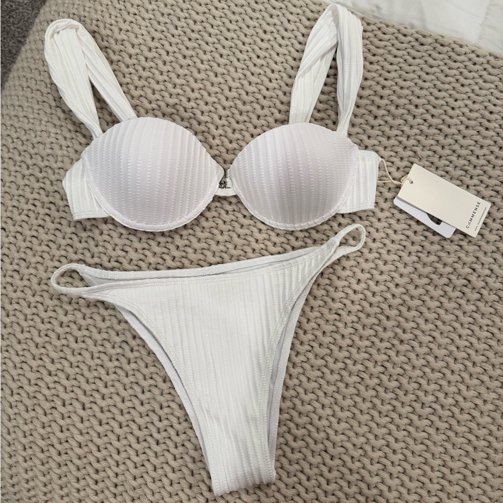 White bikini swinsuit size medium